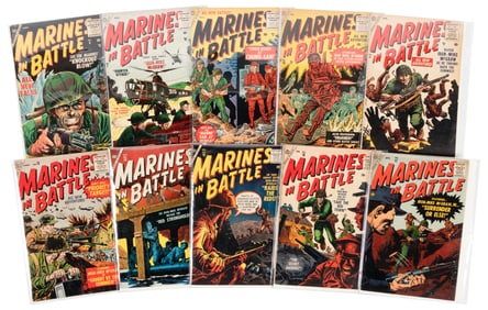 MARINES IN BATTLE #s 6-8, 10-12, 14-25 *Lot of 20 Comics