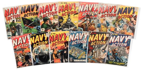 NAVY ACTION #s 3-8, 10, 11, 15-18 *Lot of 12 Comics