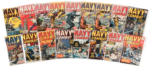 NAVY COMBAT #s 1-7, 10, 11, 13-19 * Lot of 17 Comics