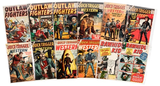 OUTLAW FIGHTERS * QUICK-TRIGGER * RAWHIDE KID * 12 Mags
