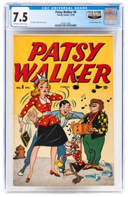 PATSY WALKER #8 * CGC 7.5 * Feed Store Provenance * Patsy's Monkey Business