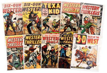 WESTERN THRILLERS & More * 10 Atlas Western Mags