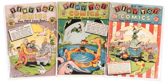 TINY TOT COMICS #s 1, 2, 3 * Three EC Comics