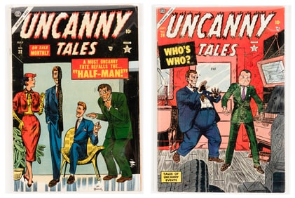 UNCANNY TALES #s 22 and 24 * Lot of 2 Comics * Wife Knife Strife