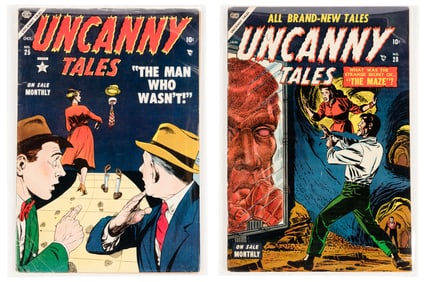 UNCANNY TALES #s 25 and 28 * Lot of 2 Comics * Tartaglione's Triumph