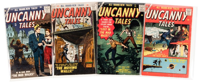 UNCANNY TALES #S 53, 54, 55, 56 * Four Comics
