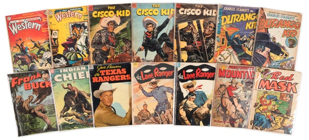 WESTERN COMIC BOOKS: Lot of 29 Western Comics * Matt Baker
