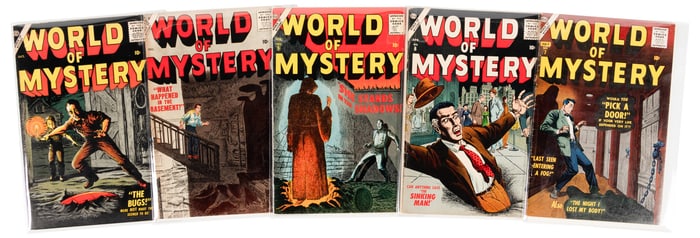 WORLD OF MYSTERY #s 3, 4, 5, 6, 7 * Five Comics