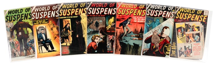 WORLD OF SUSPENSE Nos. 2-8 * Seven Comics