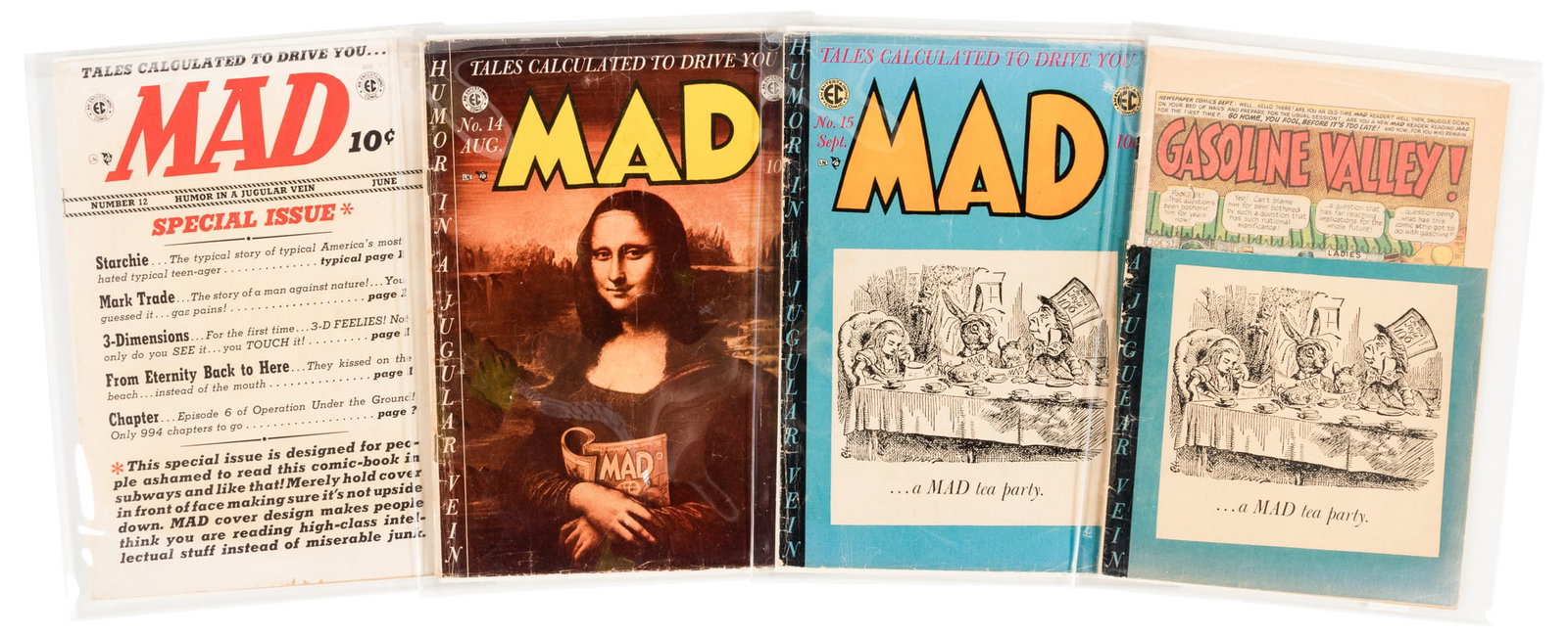 MAD #s 12, 14, 15 (2 copies) * Lot of 3 Comics * MAD Tea Party (1 of 1)