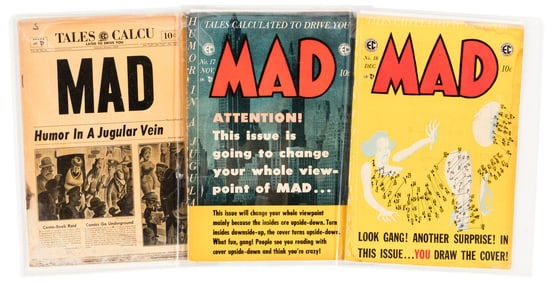 MAD Nos. 16, 17, 18 * Lot of 3 Comics * MAD Underground