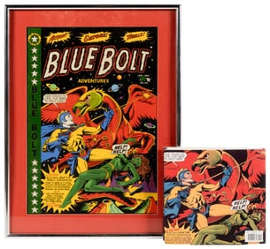 BLUE BOLT No. 105 Cover Recreation * In the Style of L.B. Cole