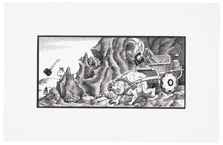 Original Art * JIM WOODRING * Frank Pen and Ink Drawing