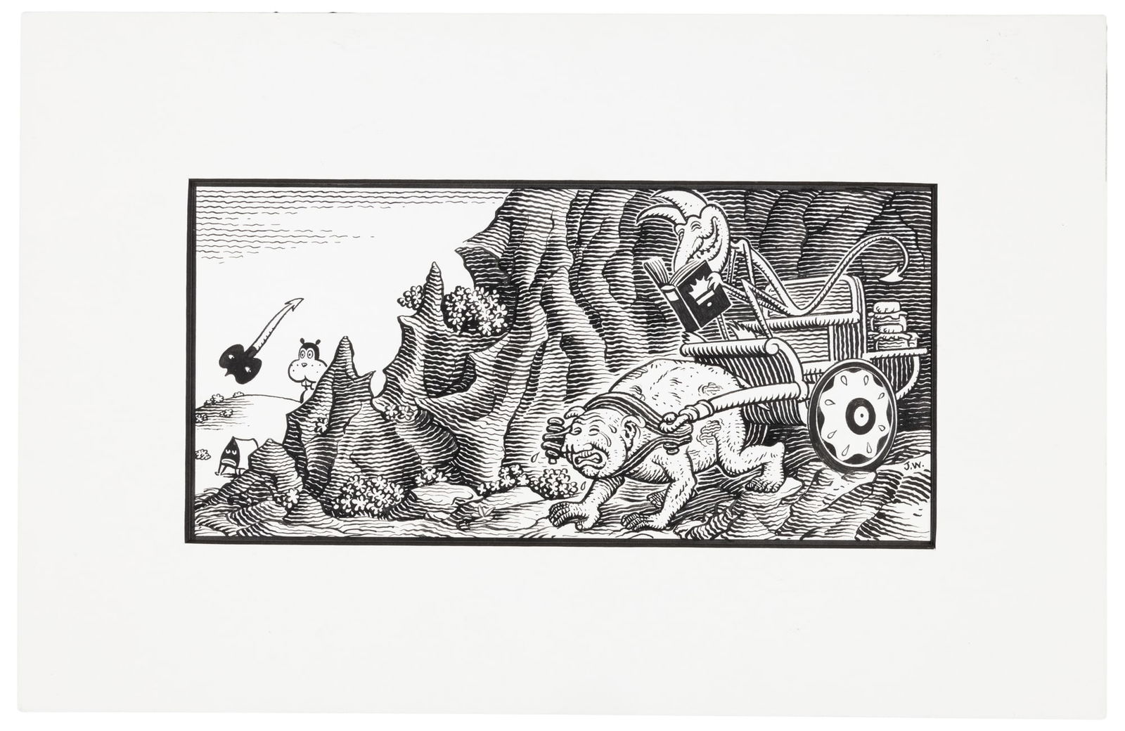 Original Art * JIM WOODRING * Frank Pen and Ink Drawing (1 of 1)