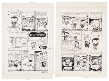 Original Art * STEVEN WEISSMAN (as Ribs") * 2pp from SPX '98"