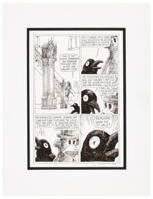 Original Art * TONY MILLIONAIRE * Drinky Crow and Sock Monkey
