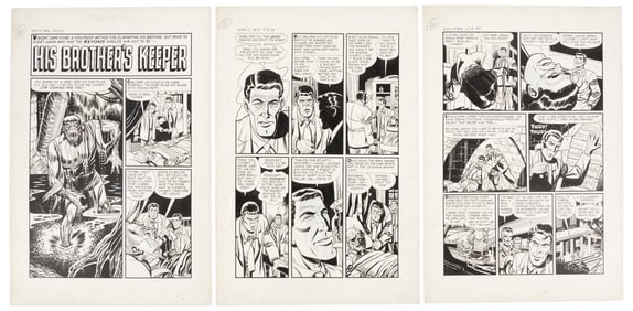 Original Art * MARCUS & MASTROSERIO * His Brother's Keeper " * TOMB OF TERROR #4