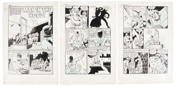Original Art * POWELL / NOSTRAND * Man In The Hood!" * CHAMBER OF CHILLS #13