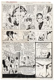 Original GEORGE PEREZ Art * AVENGERS #195 * 1980