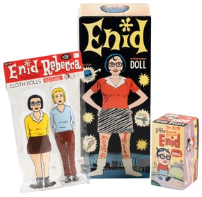 GHOST WORLD Dolls, SIGNED by CLOWES * Lot of 3
