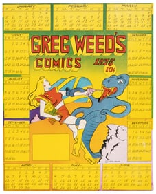 TRINA ROBBINS * Greg Weed 1975 Calendar Poster