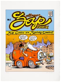 R. CRUMB Signed, Limited ZAP #1 Serigraph, 1993