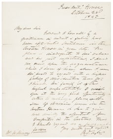 ALS from son of John Tyler 1843