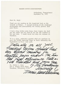 TLS from Mamie Doud Eisenhower