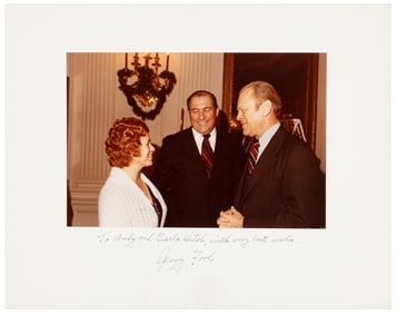 Signed Jerry Ford" to secret service agent"
