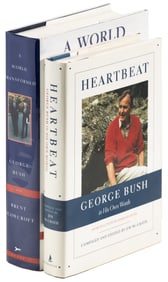 Two volumes signed by George H.W. Bush