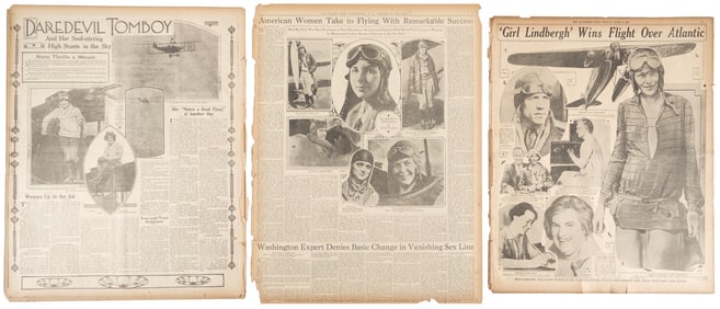 12 newspapers document women in flight