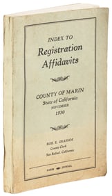 Marin County voters 1930 with Black Precincts""