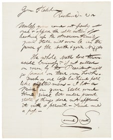 Virginia Governor urged to oppose Secession
