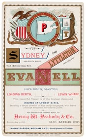 Clipper ship bound for Australia & New Zealand