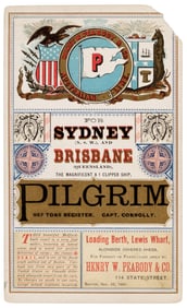 Clipper ship bound for Australia