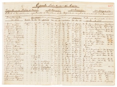 MS. roster of Cuban Liberation Army, 1899