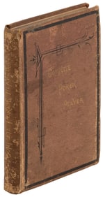 Rare early book on poker, inscribed