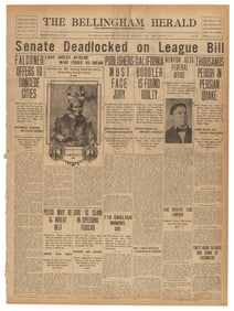 Display newspaper marking death of Geronimo