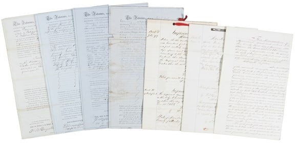 Seven 19th c. western U.S. mining documents