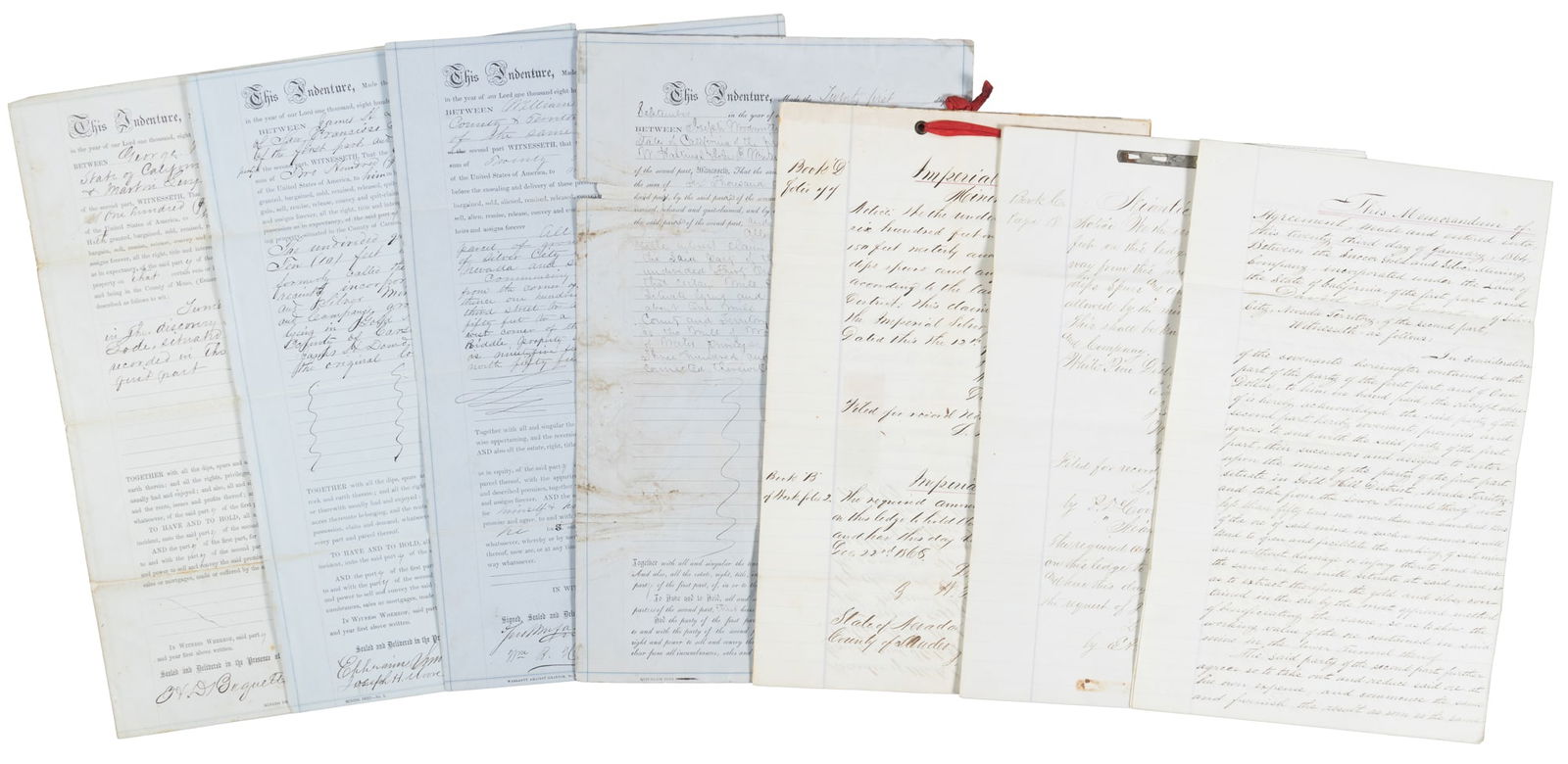 Seven 19th c. western U.S. mining documents (1 of 1)