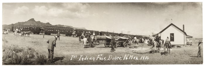 1916 fair in Apache country - RPPC