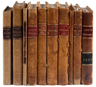 Laws & Acts of Nebraska, 1869-1885