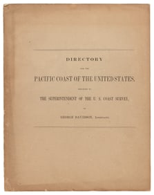 Davidson's US Pacific Coast Directory 1862