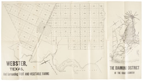 Diamond District in East Texas with large map