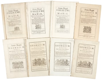 British Acts of Parliament 1693-1837