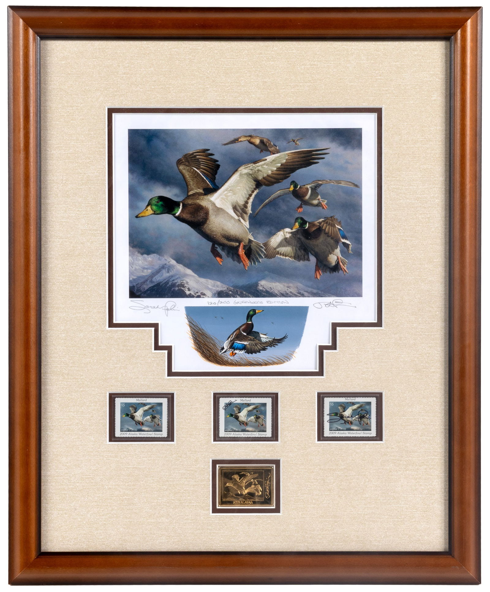 Signed by Sarah Palin and Robert Steiner (1 of 2)