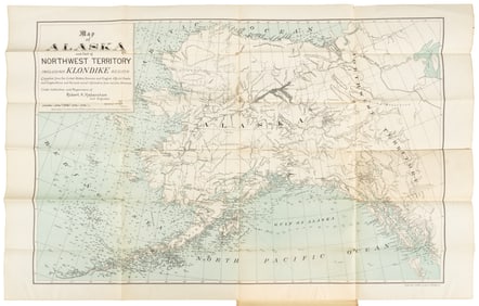 Map of Alaska and Northwest Territory w/ Klondike