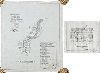 Ms. maps of Oroville Gold Dredging Fields