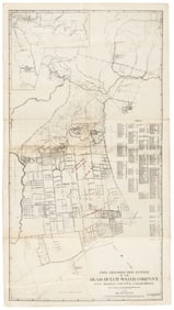 Water pipe map for San Mateo Co. 1927