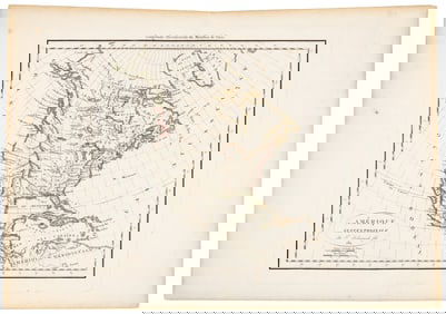 Scarce map of North America 1811